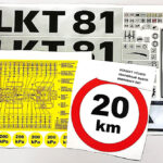 Nálepky sada na LKT 81